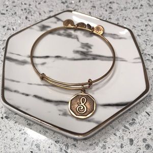 Alex and Ani “S” Initial Bangle